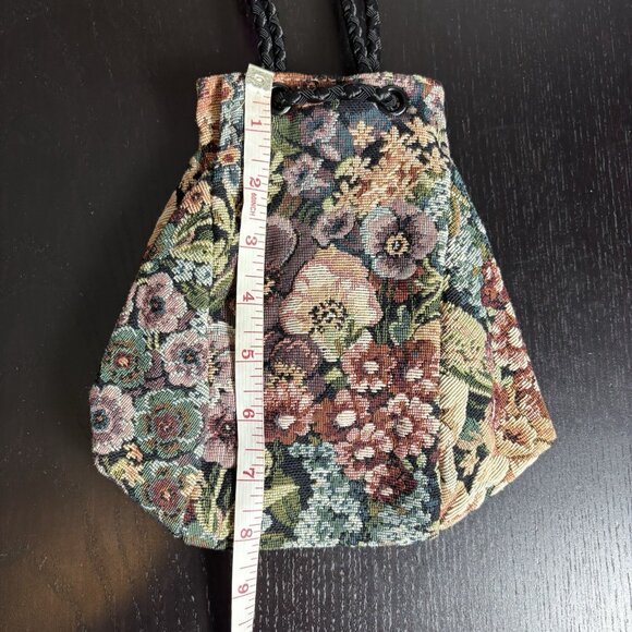 Vintage 90s Floral Tapestry Purse Handbag Convertible Bags by Mimi NEW/NWT - Picture 7 of 9